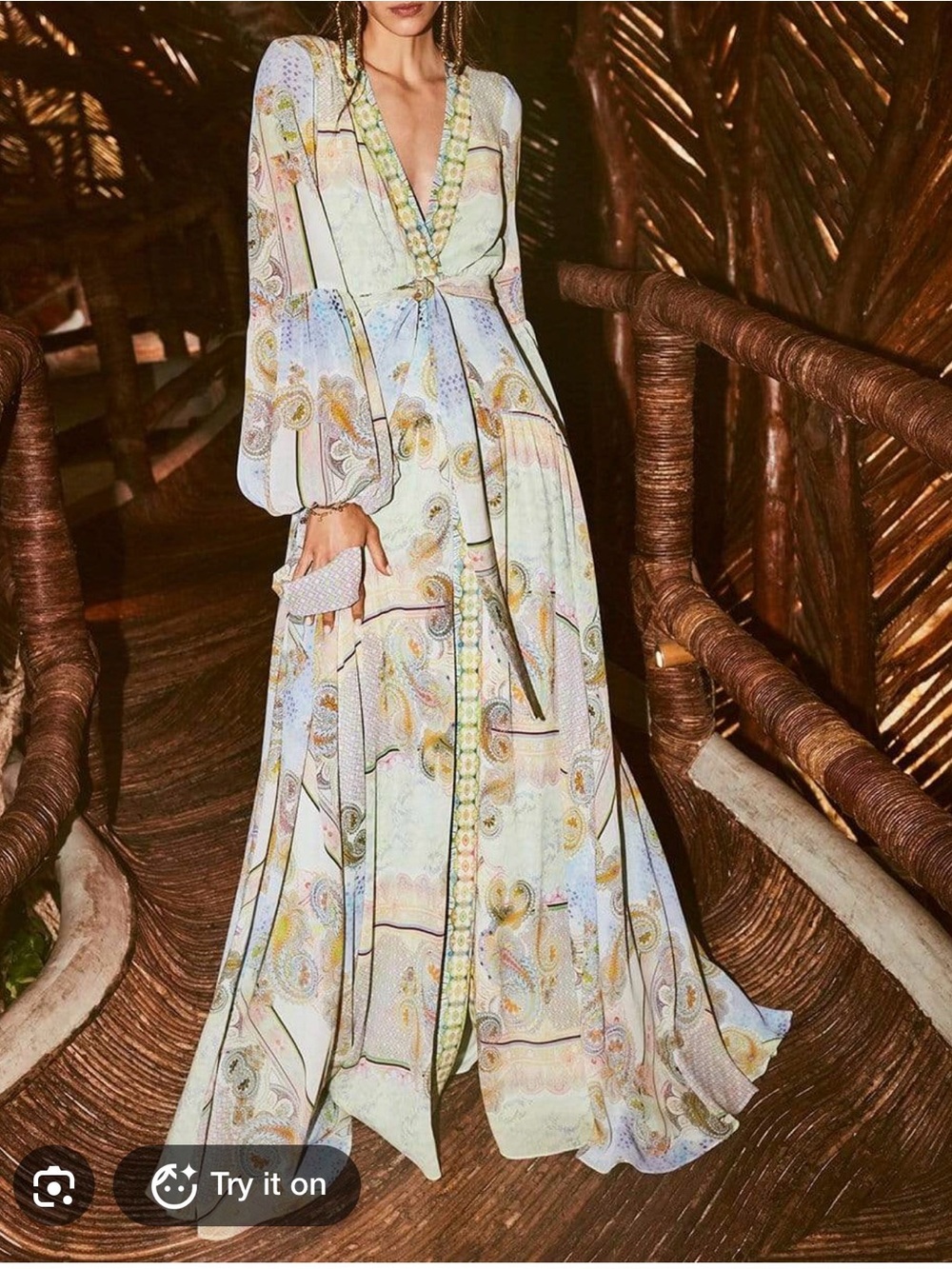 Alexis Pastel Multi Paisley Maxi Dress